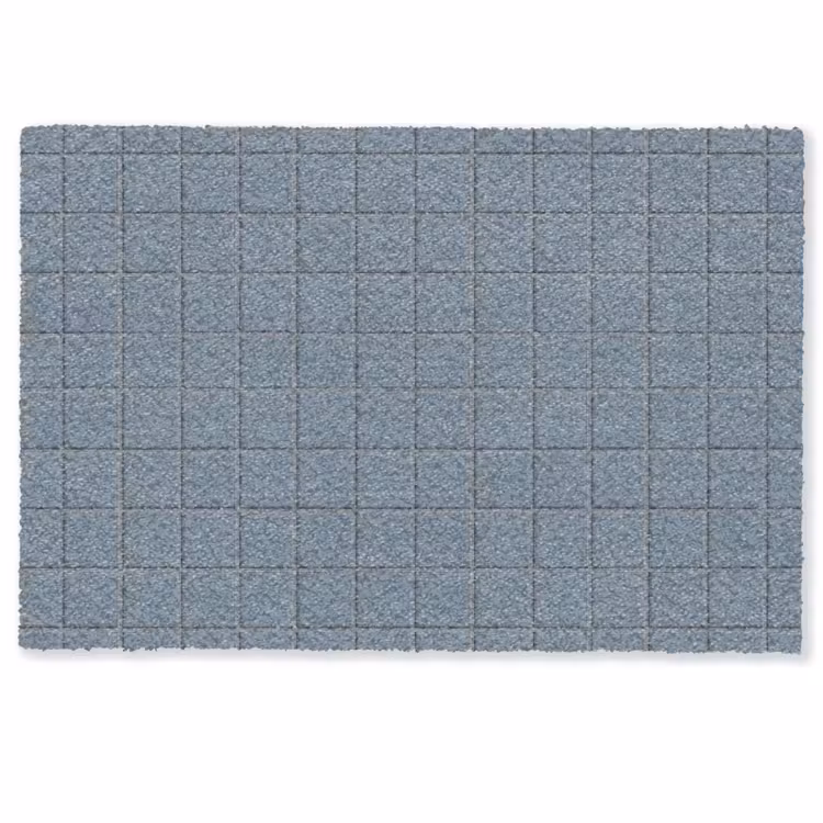 Deurmat - Patroon - Tegel - Blauwgrijs — 1