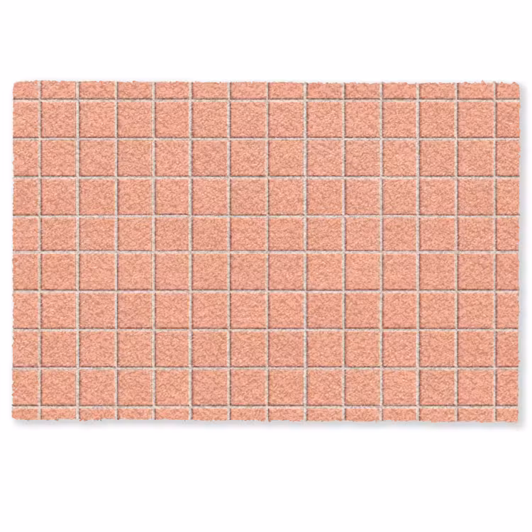 Deurmat - Patroon - Tegels - Perzik — 1