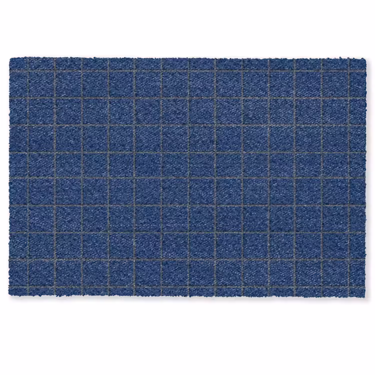 Deurmat - Tegel - Patroon - Blauw — 1