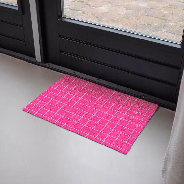 Deurmat - Tegels - Vierkant - Fuchsia — 2
