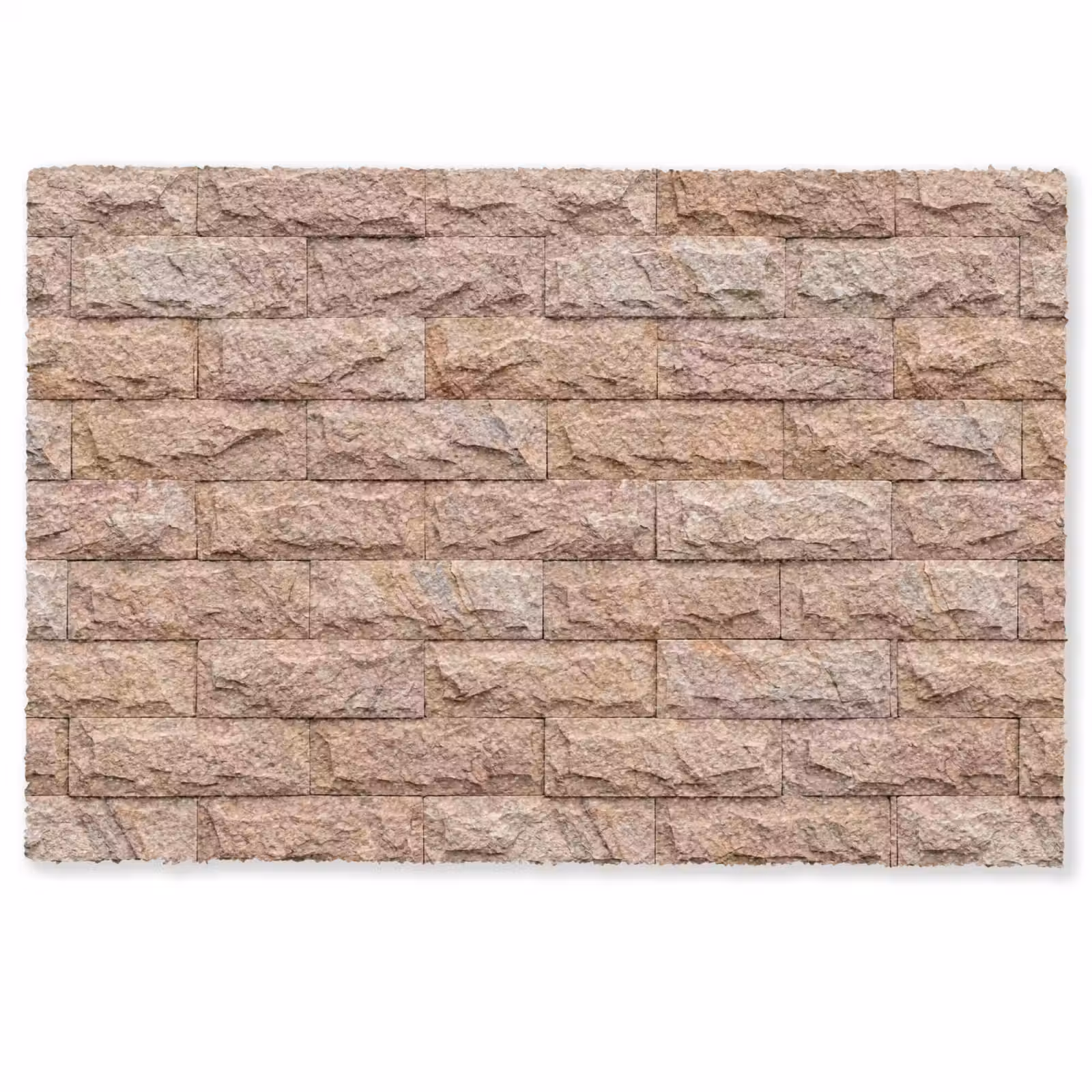 Deurmat - Muur - Steen - Ruw - Textuur - Beige — 1