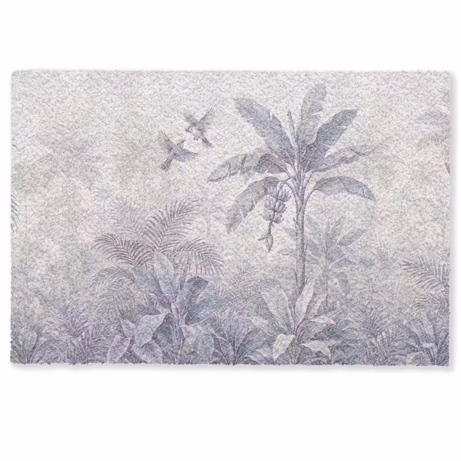 Deurmat - Natuur - Vogel - Jungle - Illustratie - Blauw — 1
