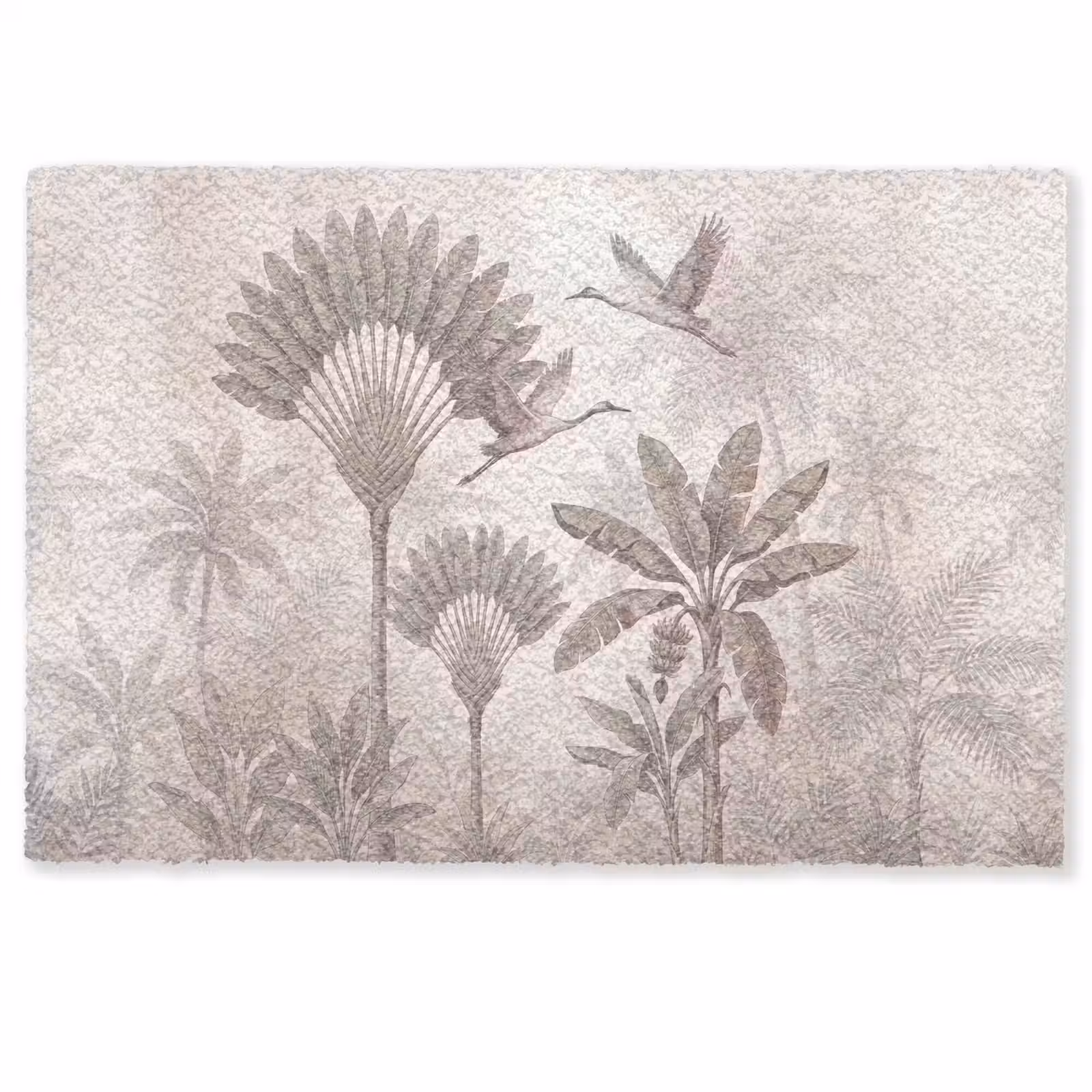 Deurmat - Vogel - Tropisch - Jungle - Natuur - Beige — 1