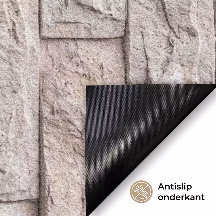 Deurmat - Muur - Steen - Ruw - Beige - Textuur — 6