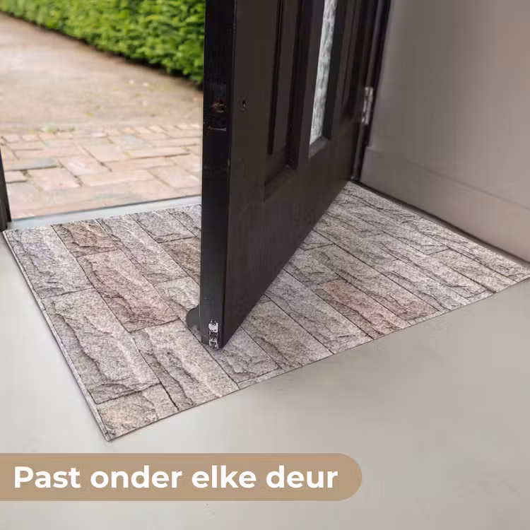 Deurmat - Muur - Steen - Ruw - Beige - Textuur — 7
