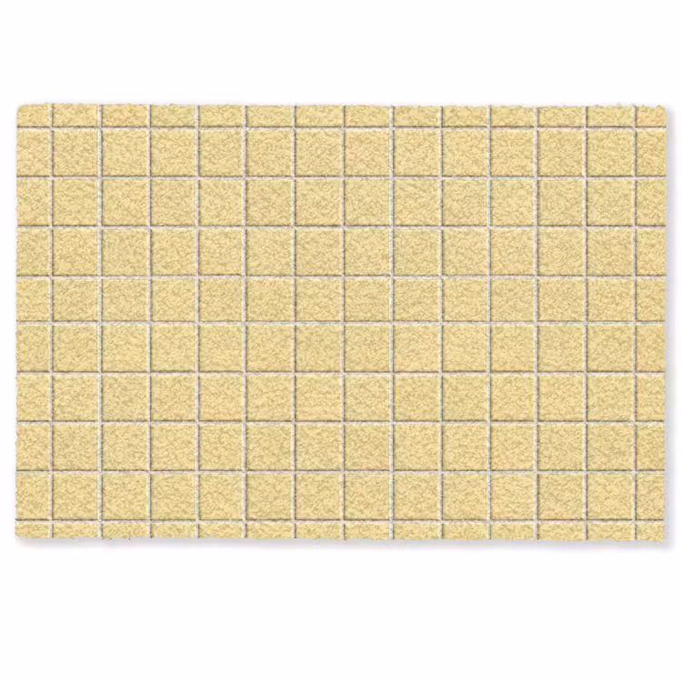 Deurmat - Patroon - Tegels - Geel — 1