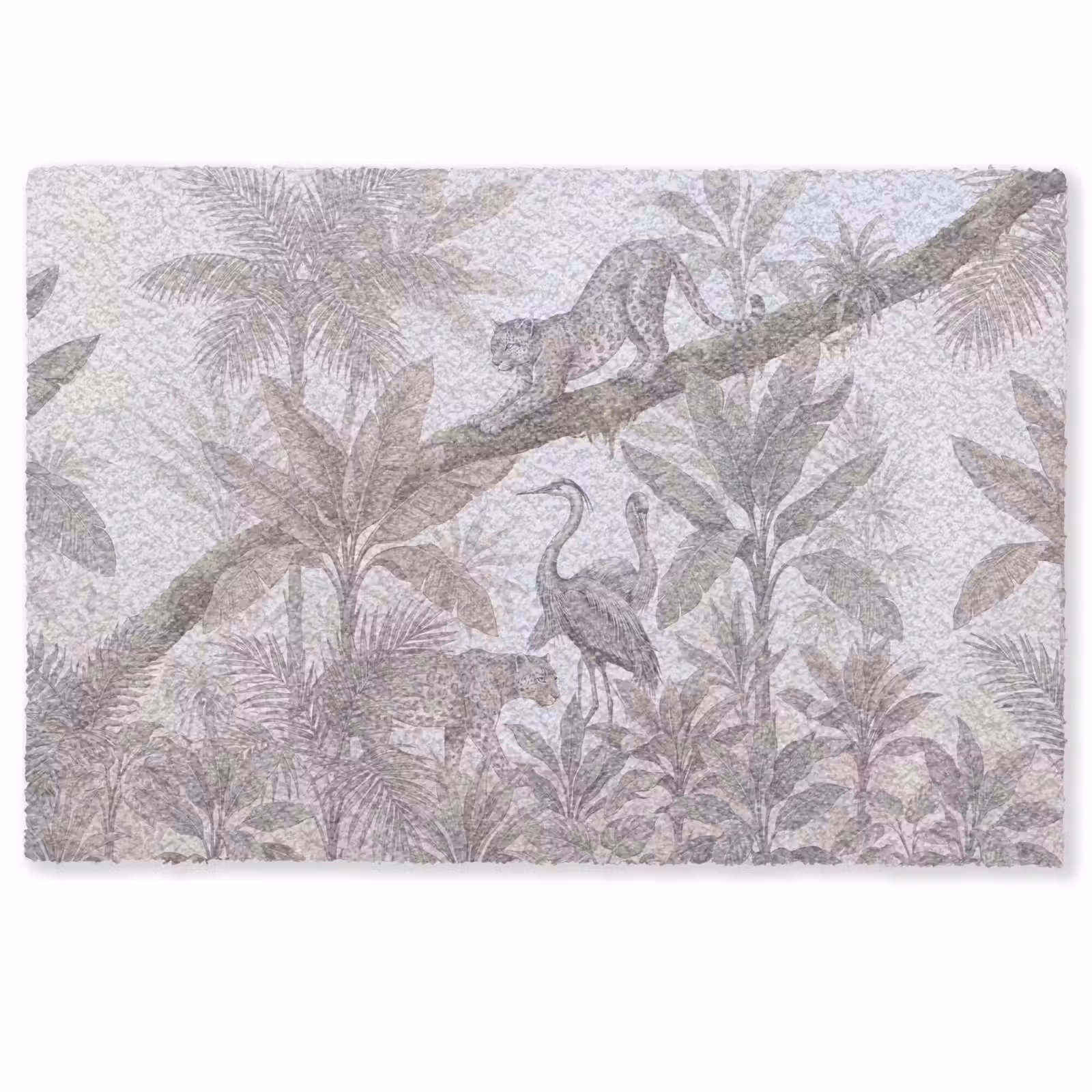 Deurmat - Kat - Vogel - Jungle - Illustratie - Dieren — 1