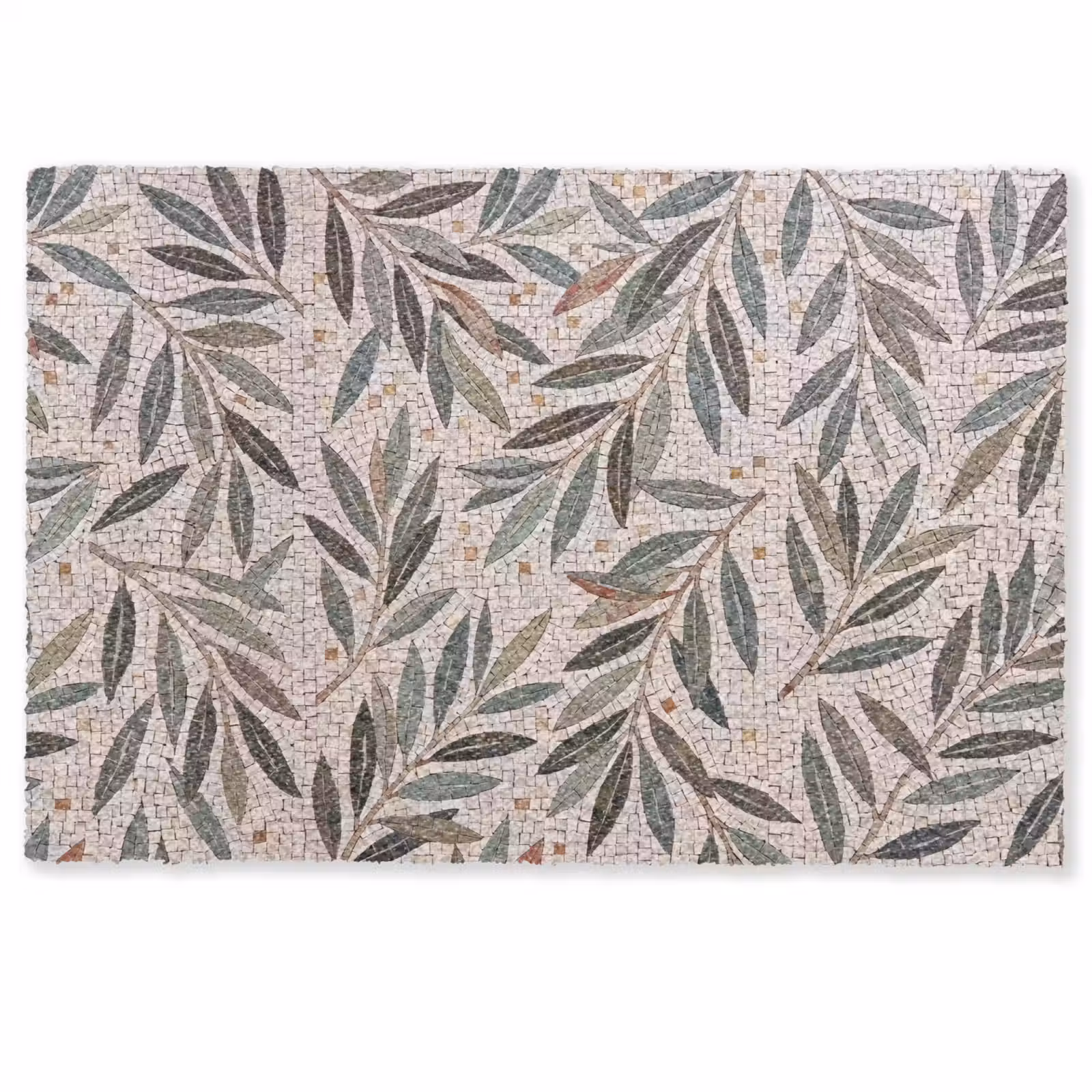 Deurmat - Plant - Blad - Mozaïek - Groen — 1