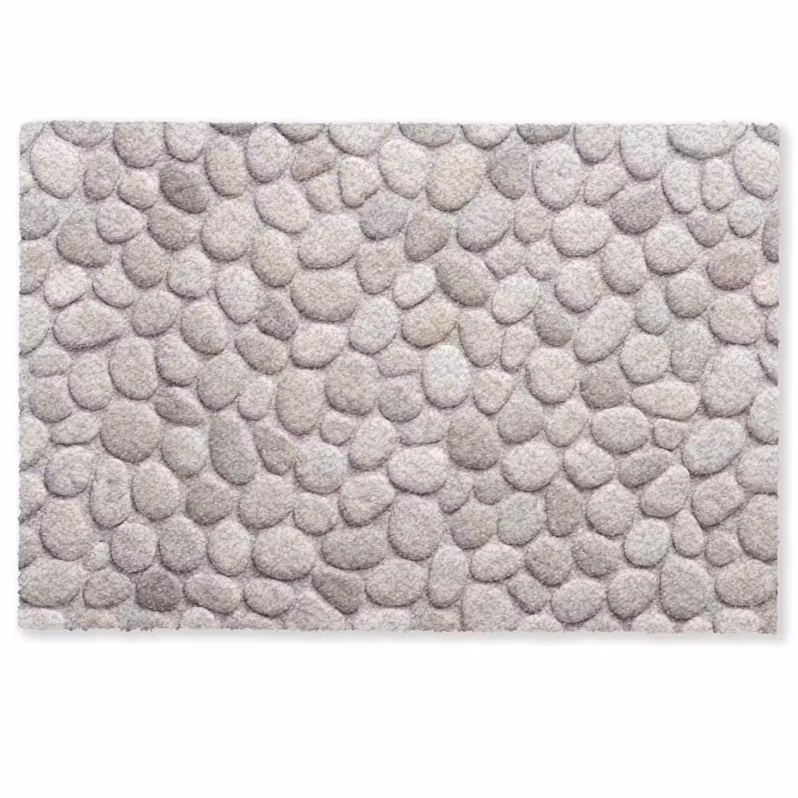 Deurmat - Steen - Kiezel - Natuur - Minimalistisch - Beige — 1