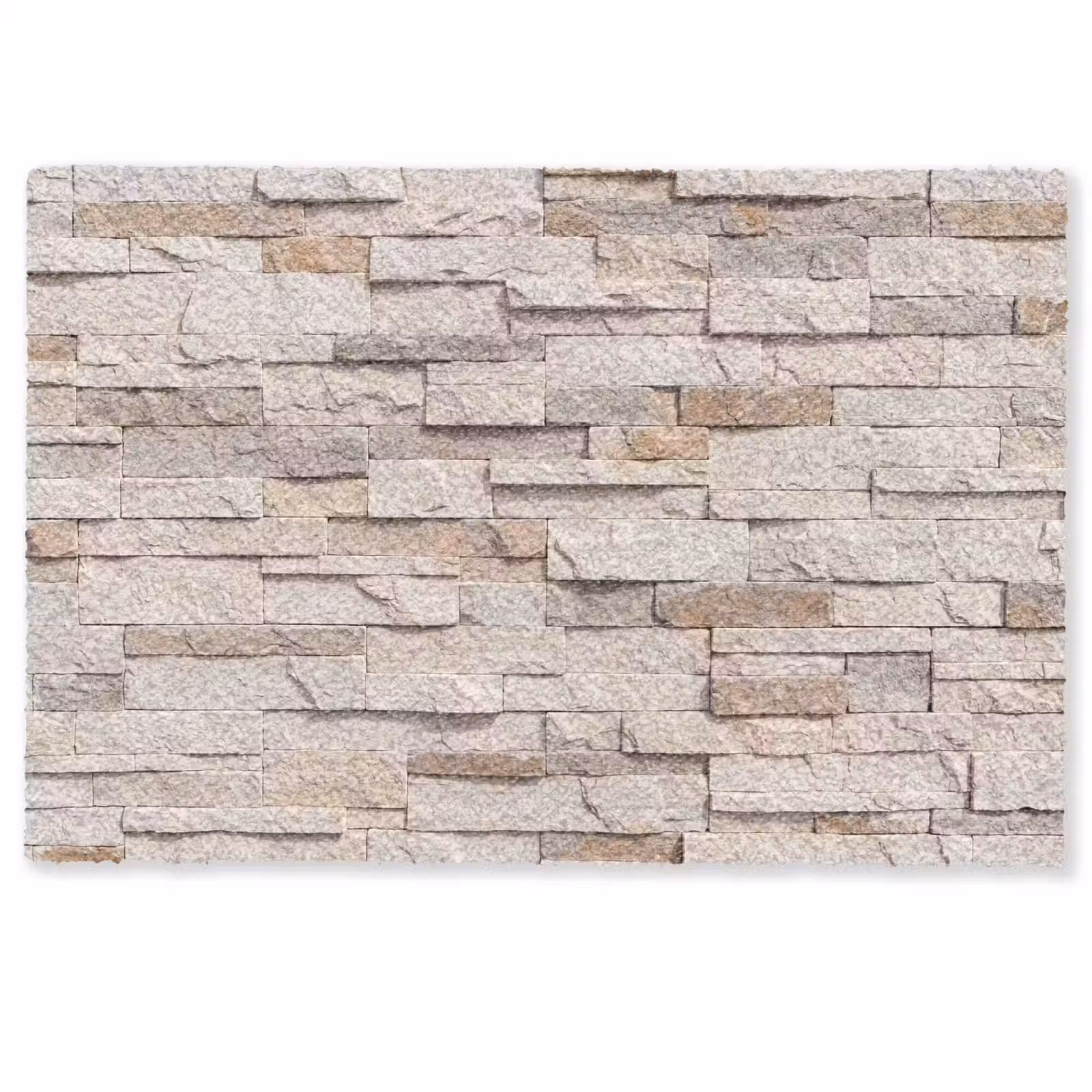 Deurmat - Steen - Muur - Textuur - Rustiek - Beige — 1