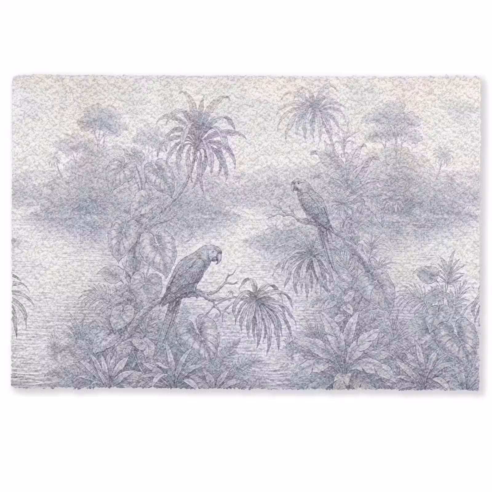 Deurmat - Vogel - Rivier - Tropisch - Illustratie - Blauw — 1