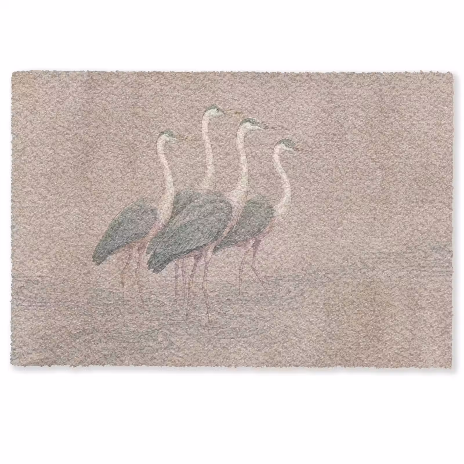Deurmat - Vogel - Water - Natuur - Vintage — 1