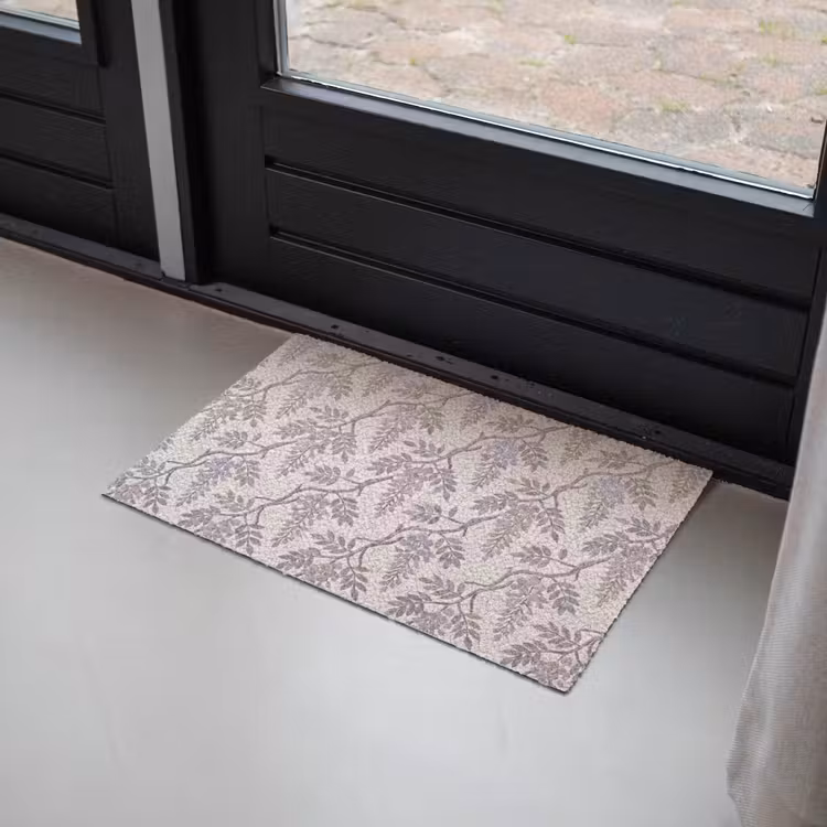 Deurmat - Bloemen - Mozaïek - Natuur - Patroon - Paars — 2