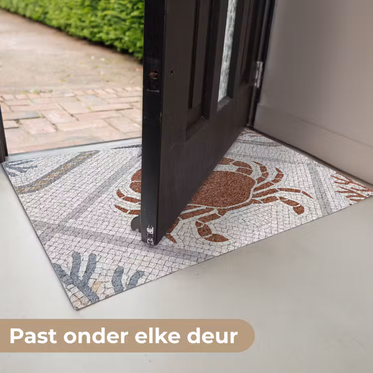 Deurmat - Dier - Mozaïek - Zee - Klassiek - Bruin — 7