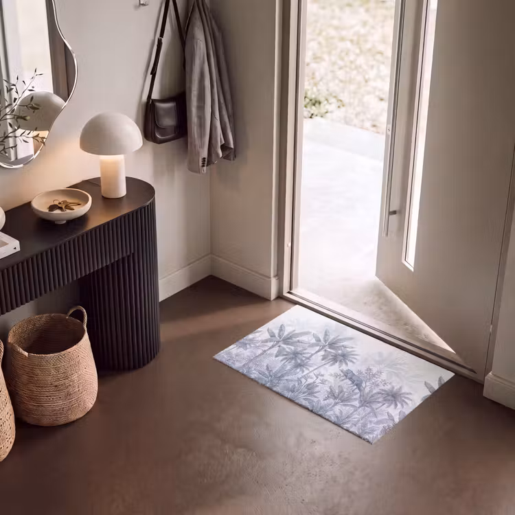 Deurmat - Kat - Tropisch bos - Modern - Grijs — 8