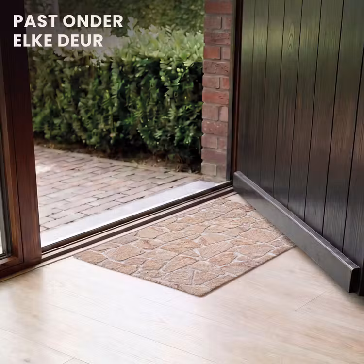 Deurmat - Muur - Steen - Patroon - Rustiek - Beige — 7