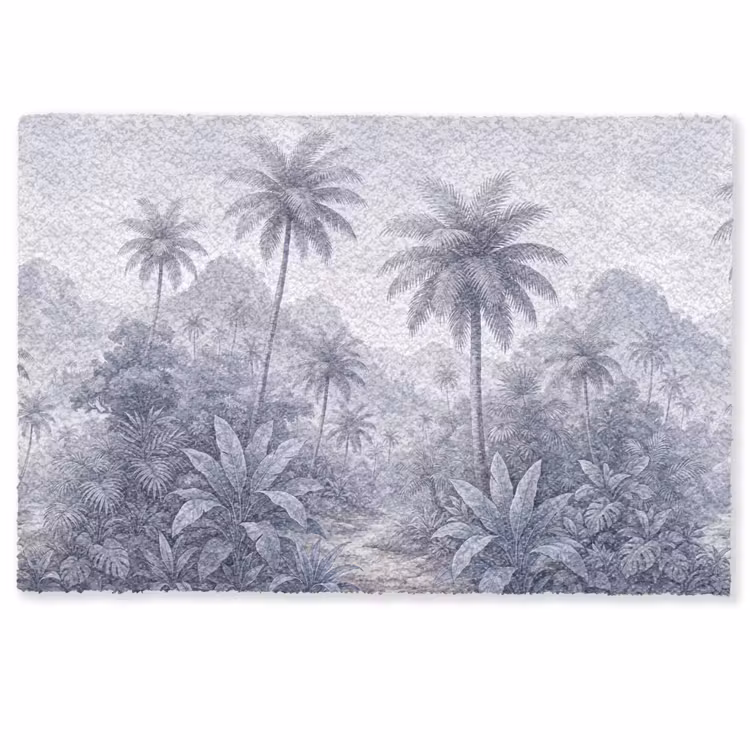 Deurmat - Natuur - Boom - Tropisch - Landschap - Blauw — 1