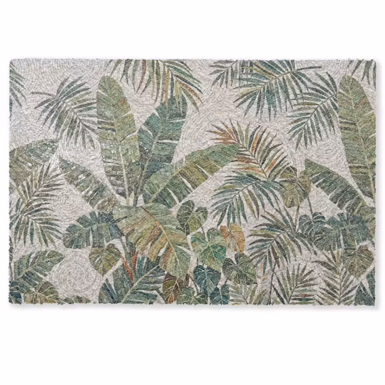 Deurmat - Planten - Tropisch - Mozaïek - Natuur - Groen — 1