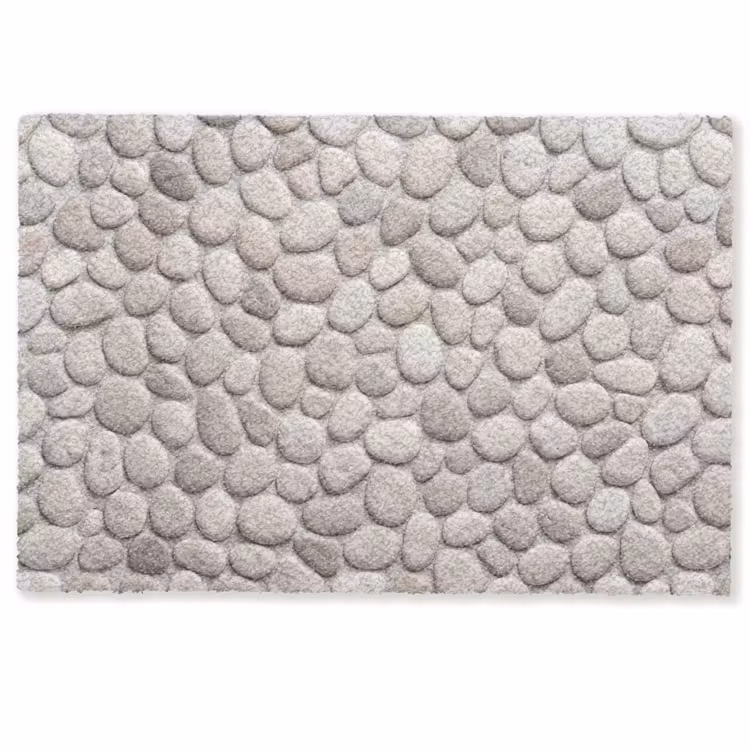 Deurmat - Steen - Kiezel - Natuur - Minimalistisch - Beige — 1