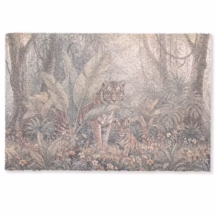 Deurmat - Tijger - Welp - Jungle - Illustratie - Dieren — 1