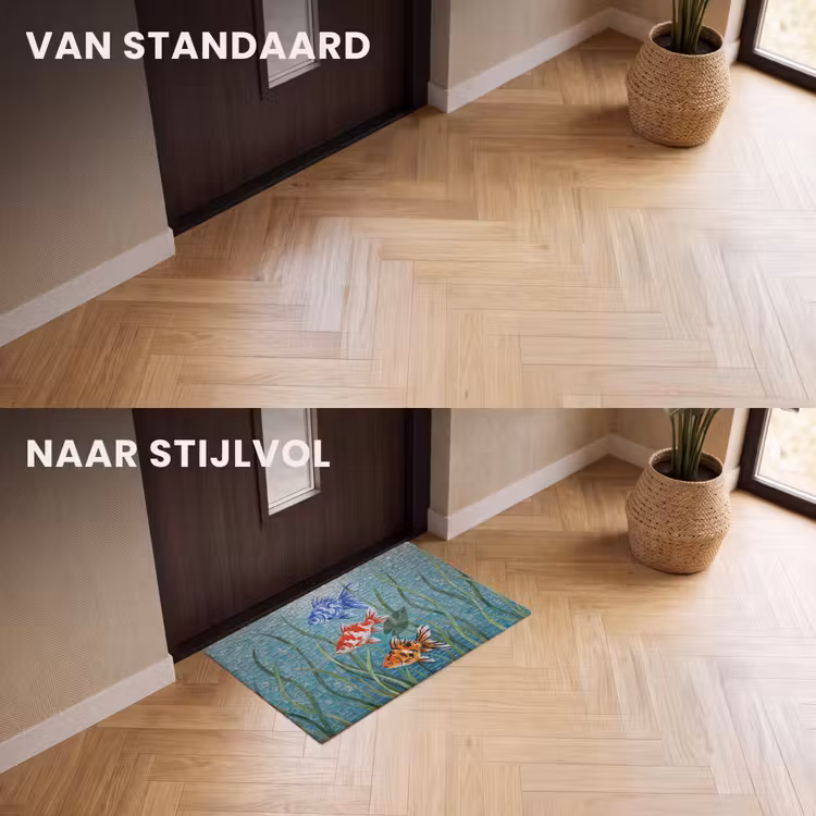 Deurmat - Vis - Mozaïek - Onderwater - Kleurrijk - Dieren — 3