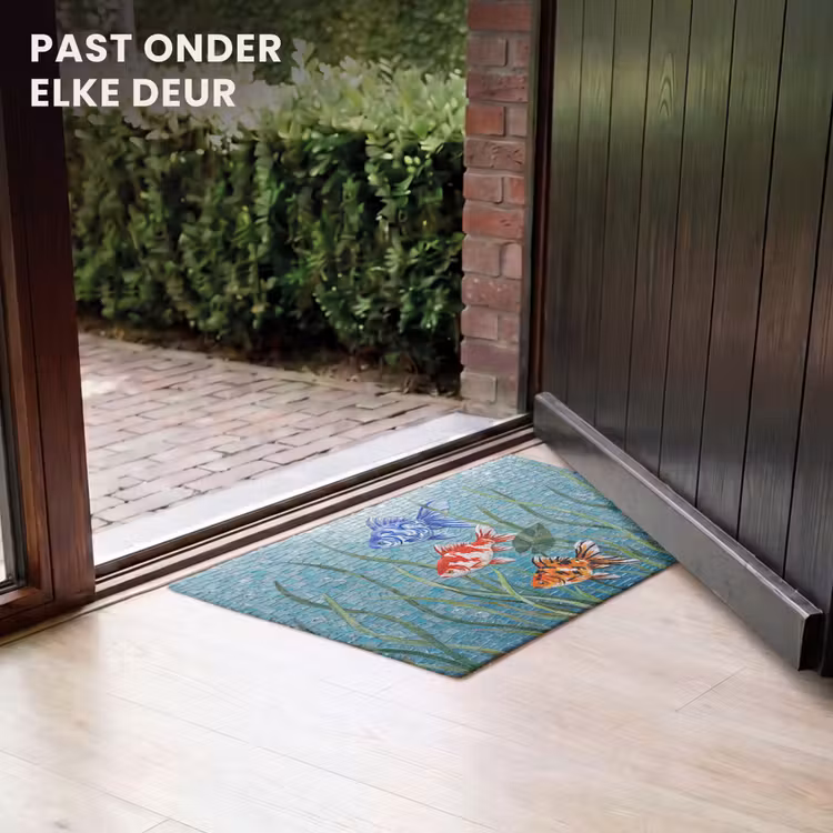 Deurmat - Vis - Mozaïek - Onderwater - Kleurrijk - Dieren — 7