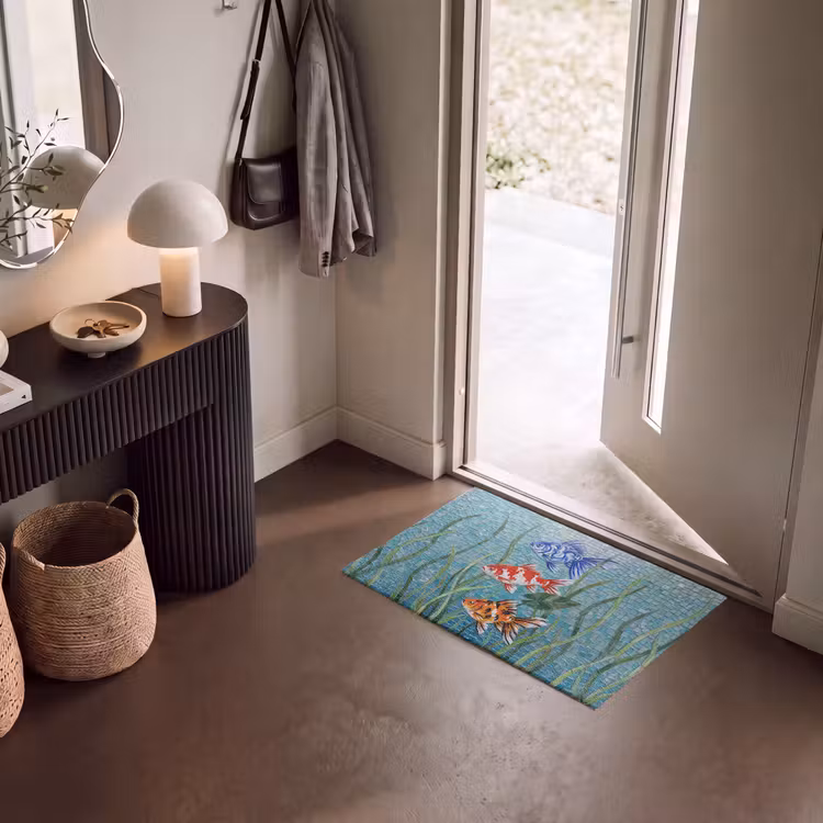Deurmat - Vis - Mozaïek - Onderwater - Kleurrijk - Dieren — 8