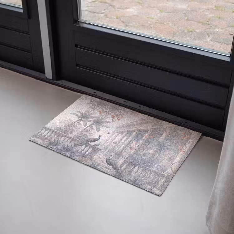 Deurmat - Vogel - Pauw - Architectuur - Klassiek - Groen — 2