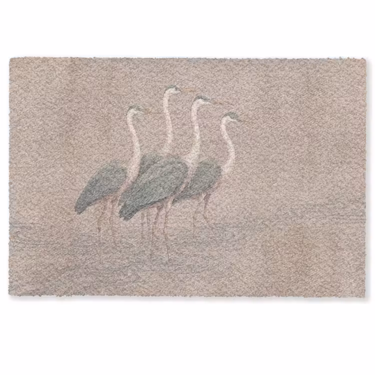 Deurmat - Vogel - Water - Natuur - Vintage — 1