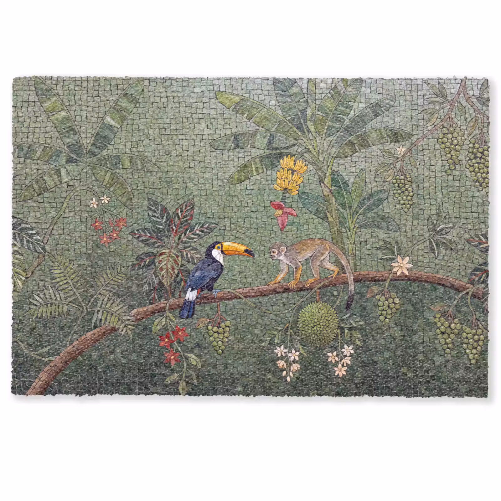 Deurmat - Vogel - Dier - Jungle - Mozaïek - Natuur — 1