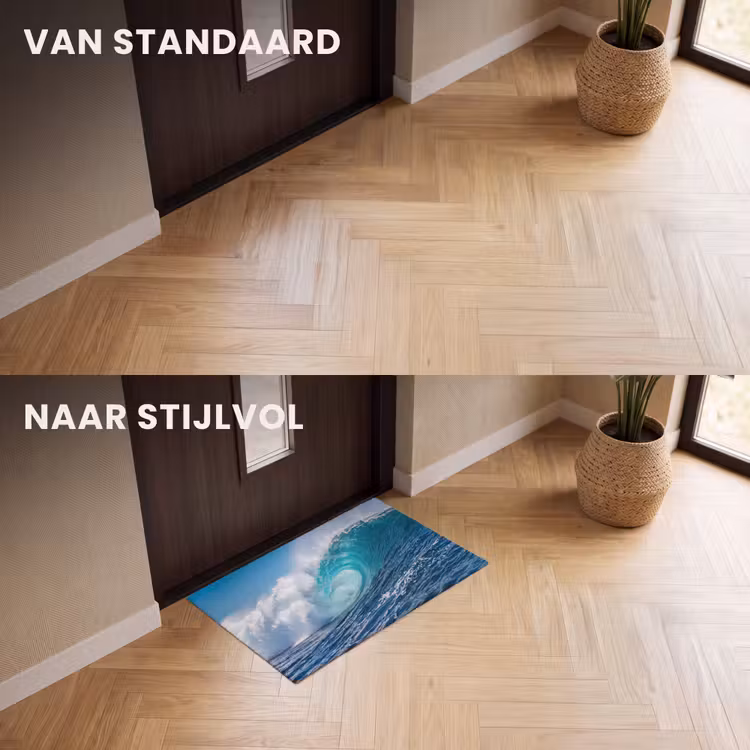 Deurmat - Golf - Oceaan - Water - Dynamisch - Blauw — 3