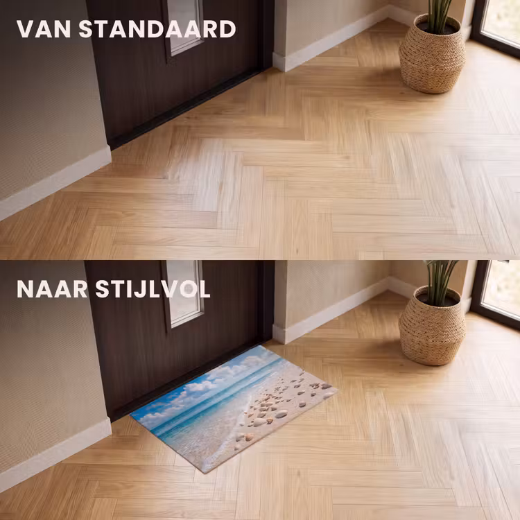 Deurmat - Schelpen - Strand - Natuur - Beige — 3