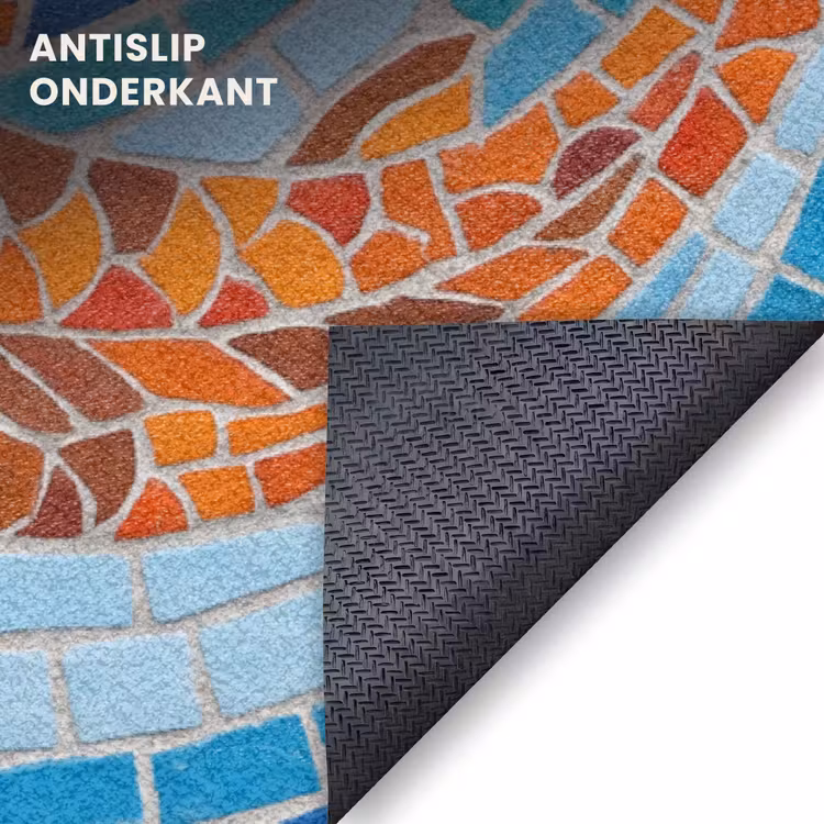 Deurmat - Vis - Mozaïek - Water - Decoratief - Blauw — 6