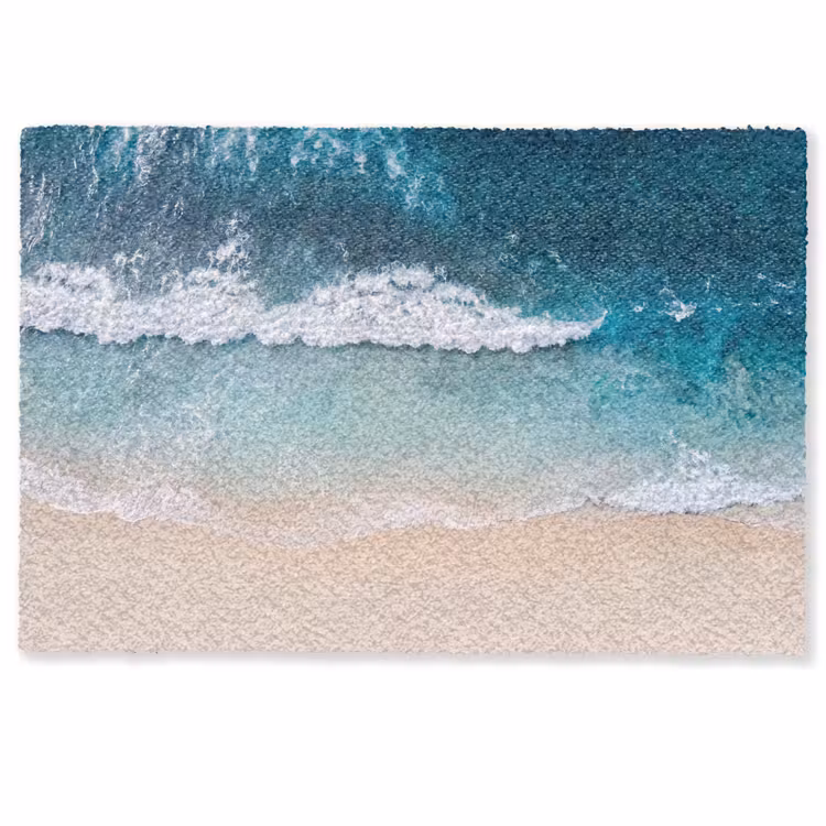 Deurmat - Strand - Zee - Golven - Natuur - Blauw — 1