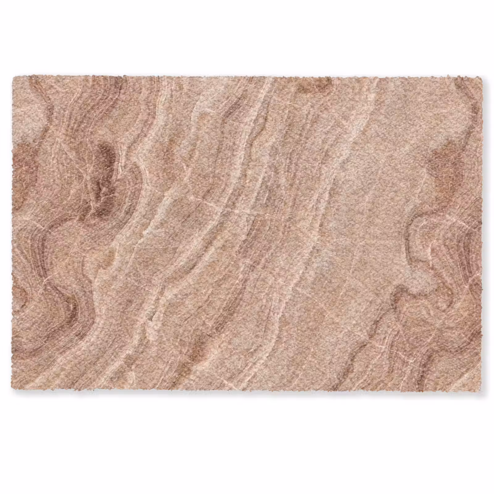 Deurmat - Textuur - Golvend - Abstract - Warm - Bruin — 1