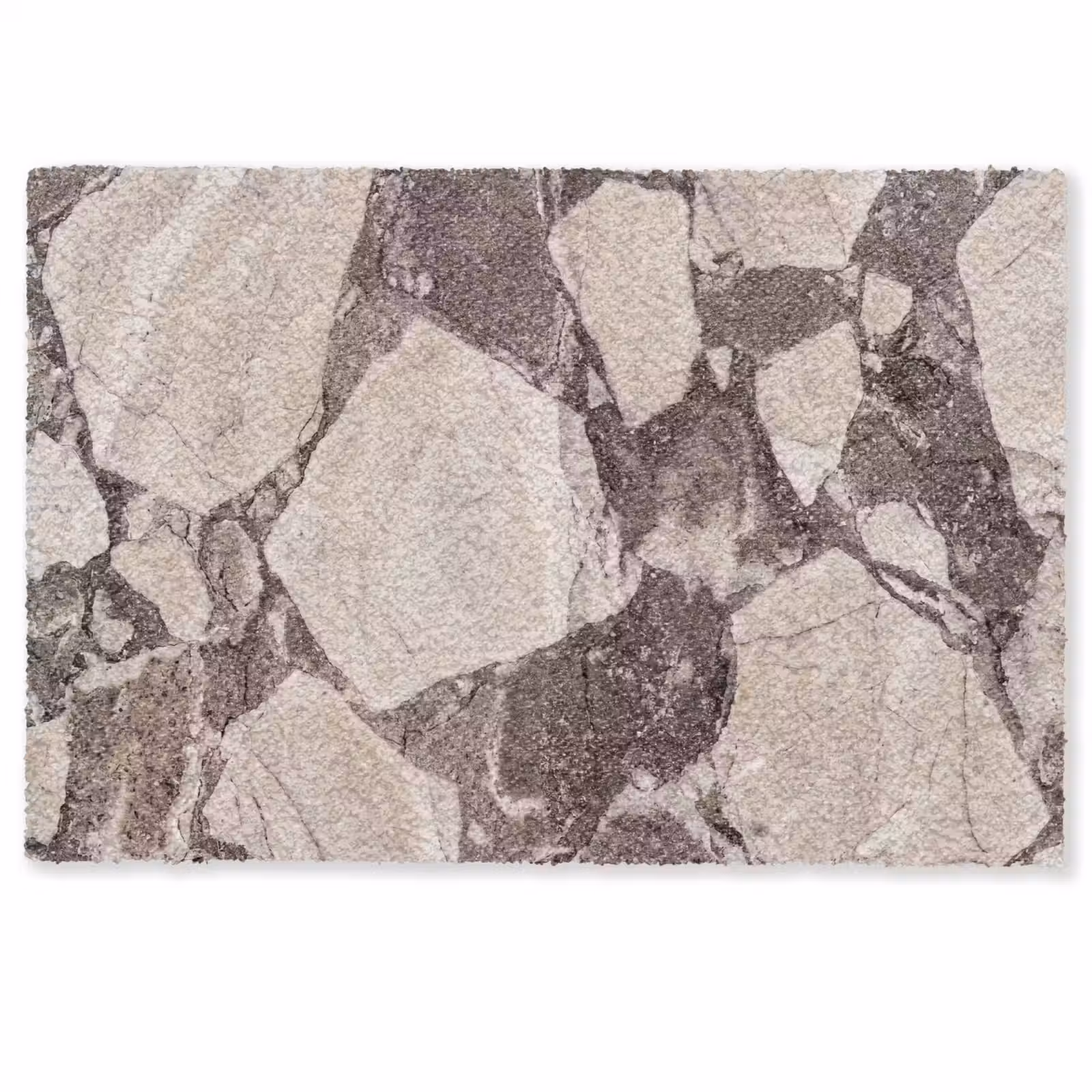 Deurmat - Textuur - Marmer - Abstract - Beige - Bruin — 1