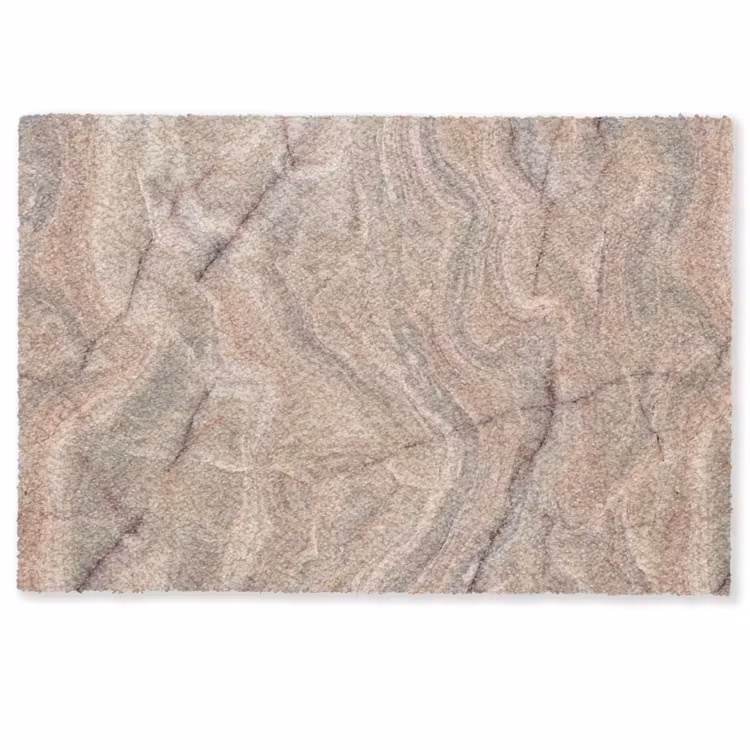 Deurmat - Marmer - Patroon - Abstract - Beige - Groen — 1