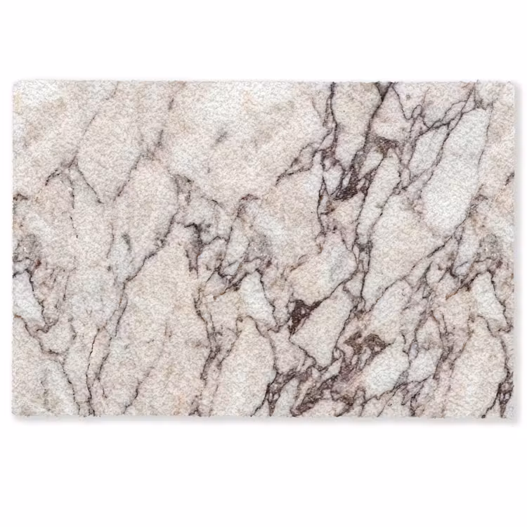 Deurmat - Marmer - Textuur - Abstract - Wit - Bruin — 1