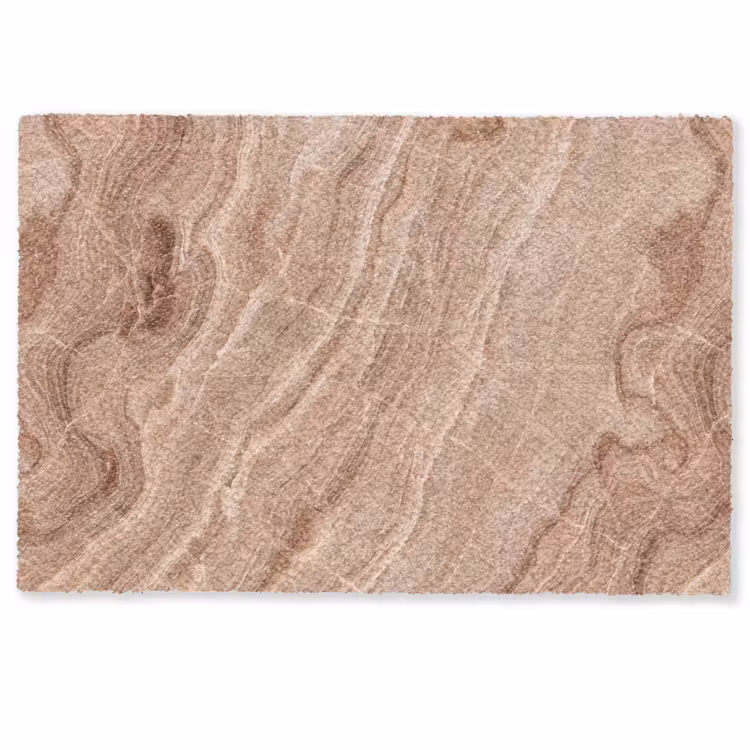 Deurmat - Textuur - Golvend - Abstract - Warm - Bruin — 1
