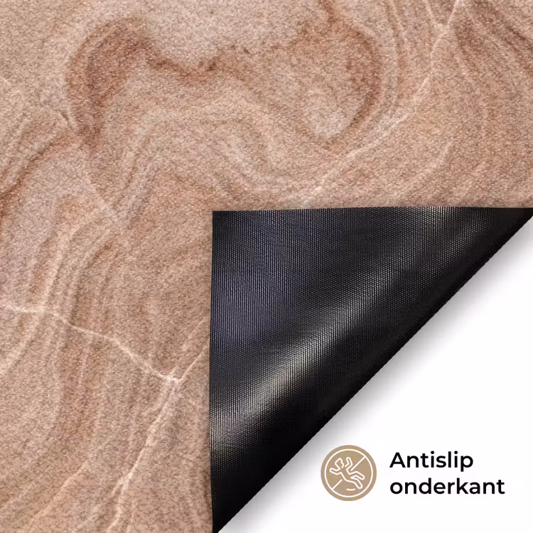 Deurmat - Textuur - Golvend - Abstract - Warm - Bruin — 6