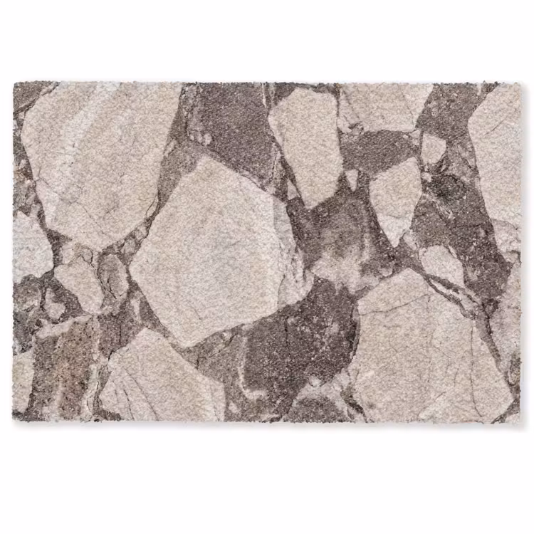 Deurmat - Textuur - Marmer - Abstract - Beige - Bruin — 1