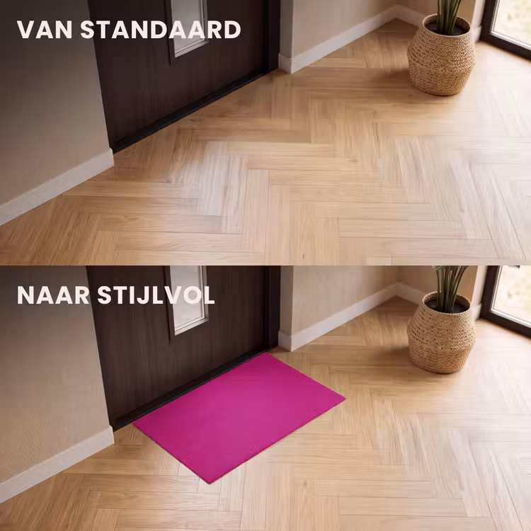 Deurmat - Velvet - Magenta - Roze — 3