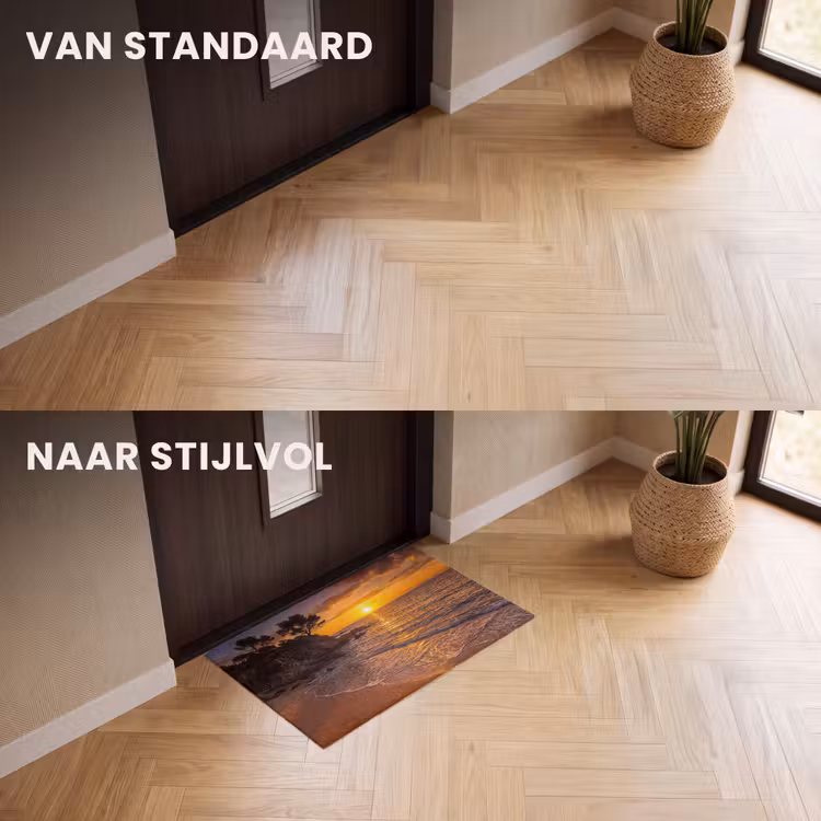 Deurmat - Zee - Kust - Zonsondergang - Natuur - Oranje — 3