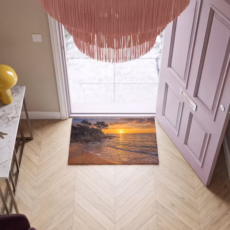 Deurmat - Zee - Kust - Zonsondergang - Natuur - Oranje — 4