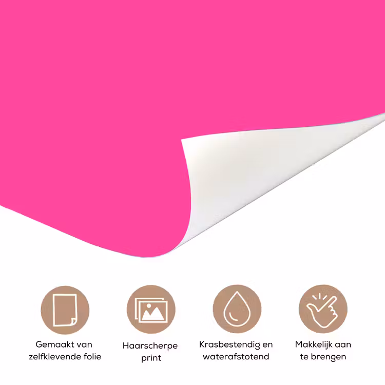 Deursticker - Electric - Magenta - Roze — 3
