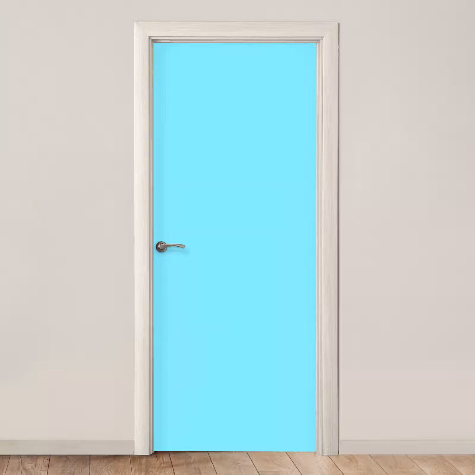 Deursticker - Electric - Cyan - Blauw — 1