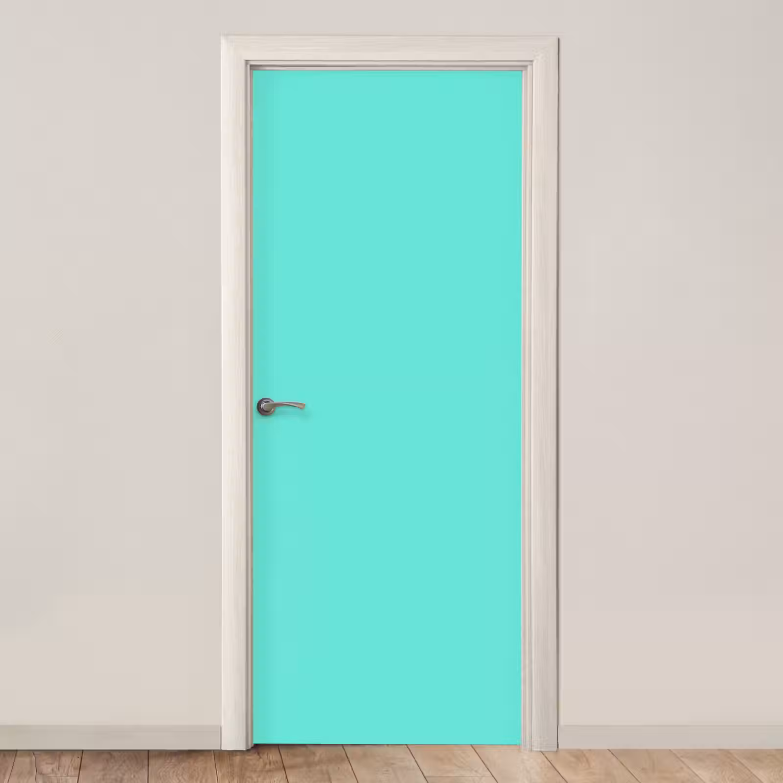 Deursticker - Electric - Cyan - Turkoois — 1