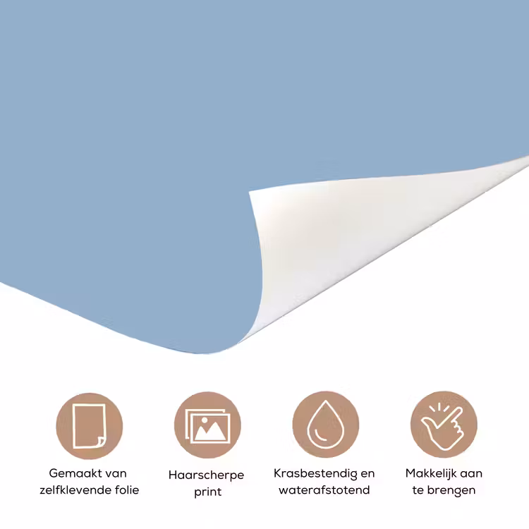 Deursticker - Dusty - Denim - Blauw — 3