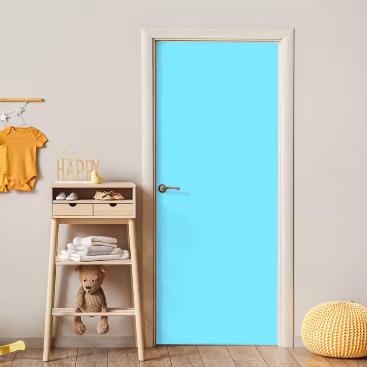 Deursticker - Electric - Cyan - Blauw — 6