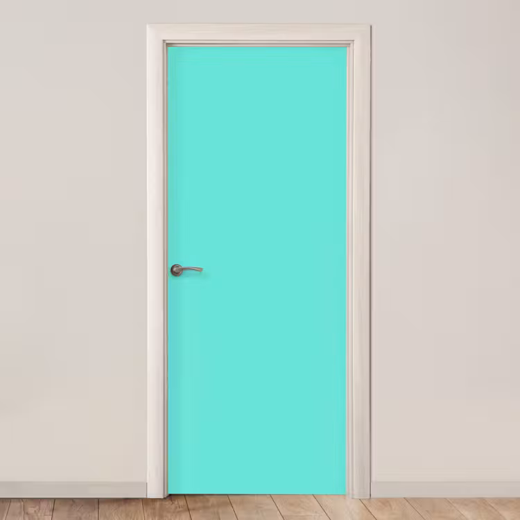 Deursticker - Electric - Cyan - Turkoois — 1